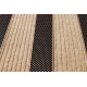 Doormat BH 229 Stripes, antislip, outdoor, indoor, gum - brown