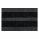 Doormat BH 229 Stripes, antislip, outdoor, indoor, gum - silver