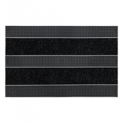 Doormat BH 229 Stripes, antislip, outdoor, indoor, gum - silver