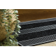 Doormat BH 229 Stripes, antislip, outdoor, indoor, gum - silver