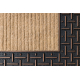 Doormat BH 225 Trellis, antislip, outdoor, indoor, gum - brown