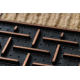 Doormat BH 225 Trellis, antislip, outdoor, indoor, gum - brown