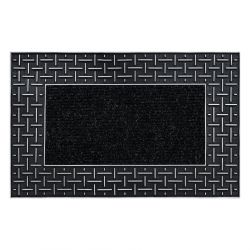 Dørmatte BH 225 Trellis, antiskli, utendørs, innendørs, tannkjøtt - sølv