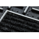 Doormat BH 225 Trellis, antislip, outdoor, indoor, gum - silver