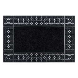 Doormat BH 207 Trellis, antislip, outdoor, indoor, gum - silver