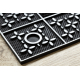 Doormat BH 207 Trellis, antislip, outdoor, indoor, gum - silver