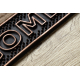 Dørmatte BH 219W Welcome, antiskli, utendørs, innendørs, tannkjøtt - brun