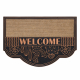 Protiskluzová rohož BH 239 Welcome venkovní, vnitřní, gumová, hnědá