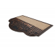 Doormat BH 239 Welcome, antislip, outdoor, indoor, gum - brown