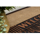 Килимок BH 239 Welcome, протиковзкий, вуличний, внутрішній, гумка - коричнева
