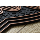 Doormat BH 239 Welcome, antislip, outdoor, indoor, gum - brown