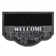 Türmatte BH 239 Welcome, rutschfest, Drinnen, Draußen, gummi - silber