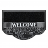 Wycieraczka BH 239 Welcome, antypoślizgowa, zewnętrzna, wewnętrzna, na gumie - srebrny