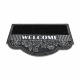 Doormat BH 239 Welcome, antislip, outdoor, indoor, gum - silver