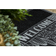 Doormat BH 239 Welcome, antislip, outdoor, indoor, gum - silver