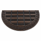 Paillasson antidérapant pour les mètres courants BH 110 clé grecque demi-cercle extérieur, intérieur, sur caoutchouc - marron