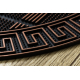 Alfombrilla antideslizante BH 110 chave grega clave griega semicírculo exterior, interior - marrón