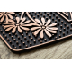 Doormat BH 224W Welcome, antislip, outdoor, indoor, gum - brown