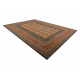 Wool carpet KASHQAI 4349 500 oriental, frame claret 