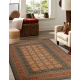 Wool carpet KASHQAI 4349 500 oriental, frame claret 