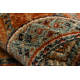 Wool carpet KASHQAI 4349 500 oriental, frame claret 