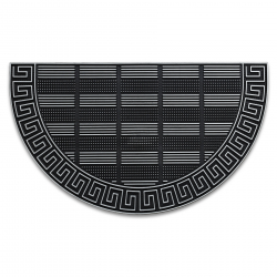 Doormate anti-deslizamento BH 110 chave grega demi-cercle semicírculo exterior, interior em - prata