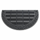 Doormat BH 110 greek key semicircle antislip, outdoor, indoor, gum - silver