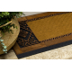 Χαλάκι πόρτας BH NT004 Boho, αντιολισθητικό, εξωτερική, εσωτερική, κόμμι - καφέ