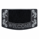 Alfombrilla antideslizante BH 224W Welcome, exterior, interior - plata