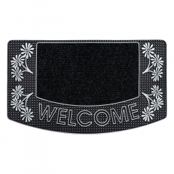 Alfombrilla antideslizante BH 224W Welcome, exterior, interior - plata