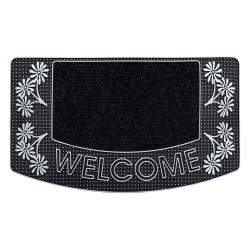 Доормат BH 224W Welcome, Неклизајућа, на отвореном, у затвореном, гумирани - сребро