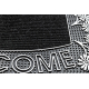 Doormat BH 224W Welcome, antislip, outdoor, indoor, gum - silver