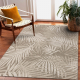 CARPET SIZAL FLOORLUX 20504 LEAVES taupe / champagne JUNGLE