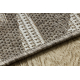 Covor sisal Floorlux 20504 Frunze gri si şampanie Junglă