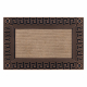 Doormat BH 206 greek key, antislip, outdoor, indoor, gum - brown