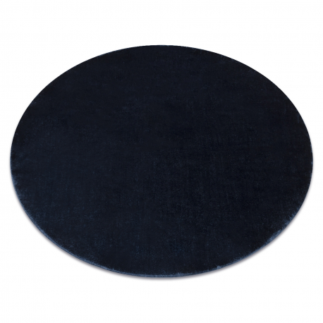 Carpet VISCO circle dark blue 10 plush, IMITATION OF RABBIT FUR