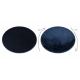 Carpet VISCO circle dark blue 10 plush, IMITATION OF RABBIT FUR