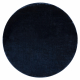 Carpet VISCO circle dark blue 10 plush, IMITATION OF RABBIT FUR