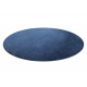 Carpet VISCO circle dark blue 10 plush, IMITATION OF RABBIT FUR