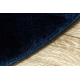 Carpet VISCO circle dark blue 10 plush, IMITATION OF RABBIT FUR