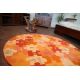 Okrúhly koberec PUZZLE oranžová 
