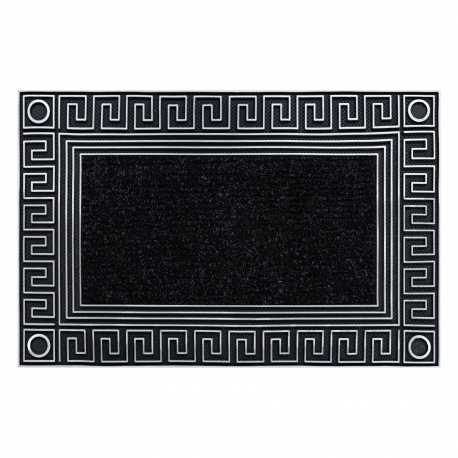 Doormat BH 206 greek key, antislip, outdoor, indoor, gum - silver