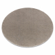 Carpet VISCO circle silver 3 plush, IMITATION OF RABBIT FUR