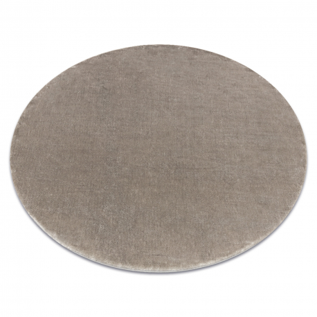 Carpet VISCO circle silver 3 plush, IMITATION OF RABBIT FUR