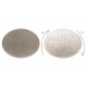 Carpet VISCO circle silver 3 plush, IMITATION OF RABBIT FUR