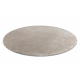 Carpet VISCO circle silver 3 plush, IMITATION OF RABBIT FUR