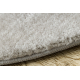 Carpet VISCO circle silver 3 plush, IMITATION OF RABBIT FUR