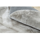 Carpet VISCO circle silver 3 plush, IMITATION OF RABBIT FUR