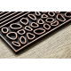 Doormat BH 222 Stones, antislip, outdoor, indoor, gum - brown