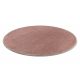 Matta VISCO circle rosa 8 plysch, IMITATION AV KANINPÄLS